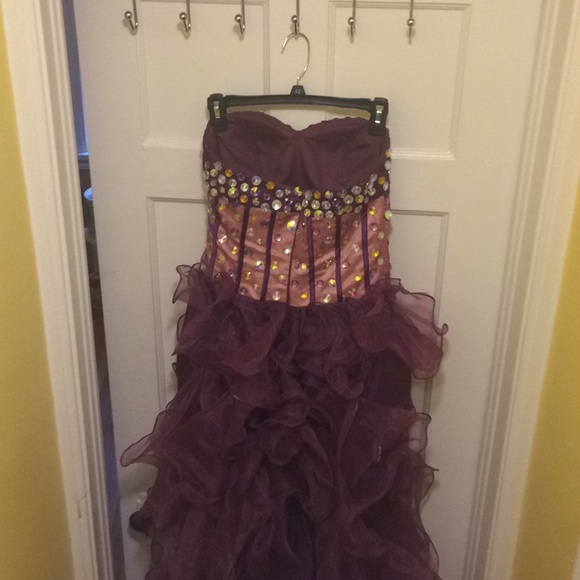 Beaded corset prom dress - Picture 8 of 8